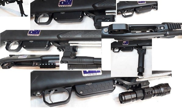 Waters Rifleman Tikka T3 T3x Bottom Metal Floorplate with bottom pic rail ad-on accessories eg flashlight bipod, forward handle, barricade stop etc