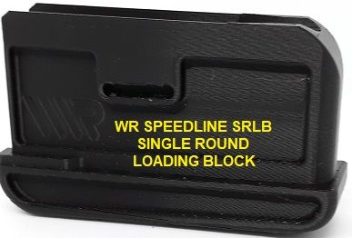 Single Round Loading Block single shot sled magazine allows 1 shot at a time ensuring no damage to the loaded round

