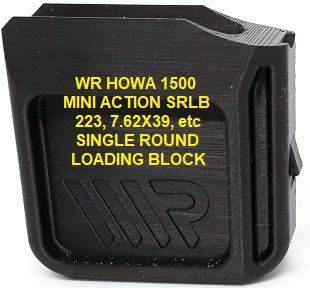 WR Single Shot Sled Howa Mini 223 7.62x39 Single Round Loading Block single shot sled magazine allows 1 shot at a time ensuring no damage