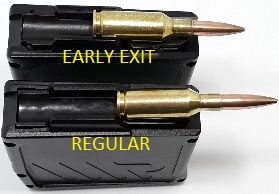 AICS Waters Rifleman Magazine 6BR and 22-250 6 Round 10 Round 2.4" OAL Howa cut-out fitting ready with Early Exit cut-away