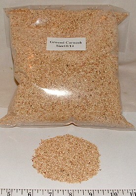 Waters Rifleman Crushed Corn Cob polishing and tumbling 10/14 grit size media base for vibration tumblers.